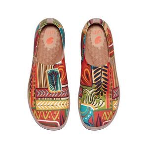 UIN Women's Walking Travel Shoes Slip On Casual Loafers (Threads of Peru)
